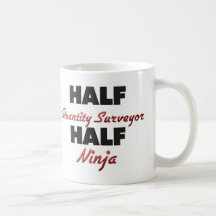 Half Quantity Surveyor Half Ninja Mug