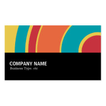 Halfway 0118 - Colourful  Circle 05 Business Card
