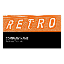 Halfway 089 - Retro is Orange Business Card