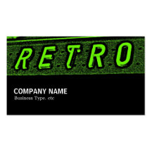 Halfway 091 - Retro is Green Business Card Templates
