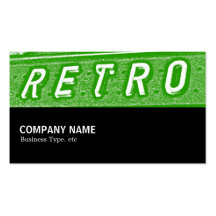 Halfway 093 - Retro is Green 02 Business Card