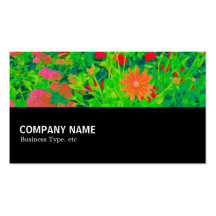 Halfway 096 - Psychedelic Flower Bed Business Card Templates