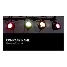 Halfway 098 - Theatre Spot Lights Business Cards