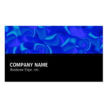Halfway 099 - Blue Facets Business Card Template