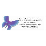 Halloween Autism Trick or Treat Cards Butterfly Business Card Template