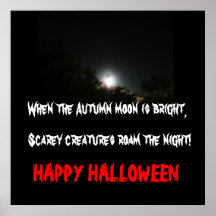 HALLOWEEN,AUTUMN MOON poster