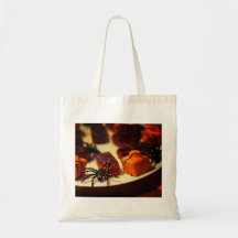 Halloween Baked Treats and Spiders Canvas Bags