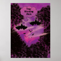 Halloween bats posters for parties, shows & events