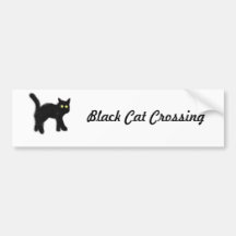 Halloween Black Cat Bumper Stickers