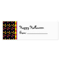 Halloween Candy Corn Custom Gift Tag Business Cards