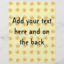 Halloween candy corn flyers for your text