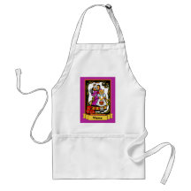 Halloween Cat as Alice Apron