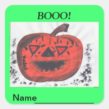 Halloween Class name stickers