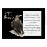 Halloween, Edgar Allen Poe, Raven, Nevermore Greeting Card