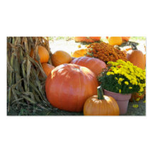 Halloween Fall Scene Business Card