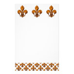 Halloween Fleur de lis Stationery Paper