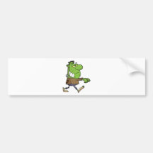 Halloween Frankenstein Bumper Sticker