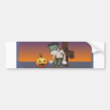 Halloween Frankenstein Monster Auto Sticker
