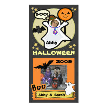 Halloween Ghost Custom Photo Card