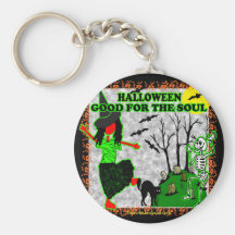 Halloween Good For The Soul Keychain