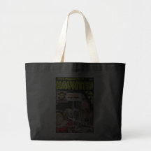 Halloween Haunted Comic Book Canvas Bag
