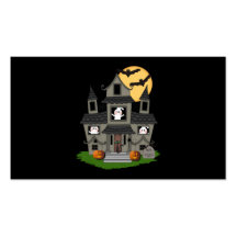 Halloween Haunted House Business Cards