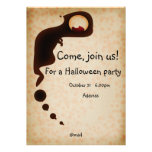 Halloween invitation card