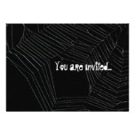 Halloween Invitation. Spider web invitations