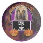 Halloween - Just a Lil Spooky - Afghan Dinner Plate