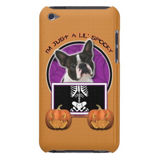 Halloween - Just a Lil Spooky - Boston Terrier iPod Touch Cases