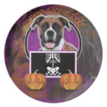 Halloween - Just a Lil Spooky - Boxer - Vindy Dinner Plates