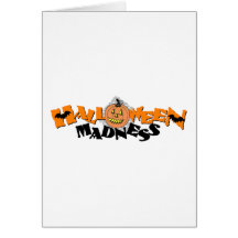 Halloween Madness Greeting Card