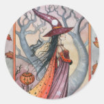 Halloween Mystic Witch by Molly Harrison Sticker