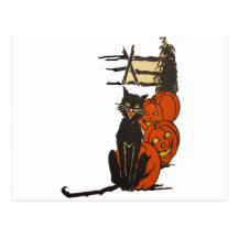 Halloween On The Farm (Vintage Halloween Card ) Post Card