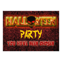 Halloween party invitations - customise template