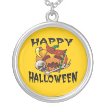 Halloween Party Pumpkin Necklace