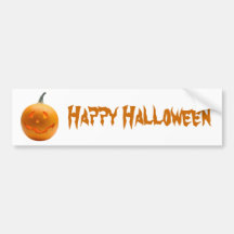 Halloween Pumpkin Bumper Sticker