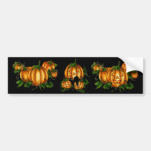 HALLOWEEN PUMPKIN PATCH by SHARON SHARPE Bumper Stickers