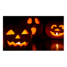 Halloween Pumpkin Scare Business Card