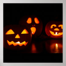 Halloween Pumpkin Scare Print