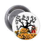 Halloween Pumpkins, Black Birds and Pug Dog Pins