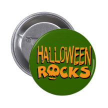 Halloween Rocks Pinback Buttons