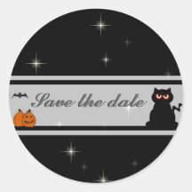 Halloween Save the dater Stickers