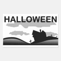 Halloween Scary House Stickers