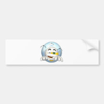 halloween Smiley Bumper Sticker