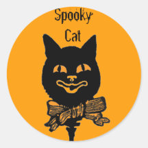Halloween Spooky Cat Fun Stickers