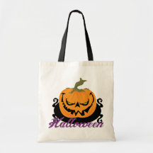 Halloween Trick or Treat Canvas Bags