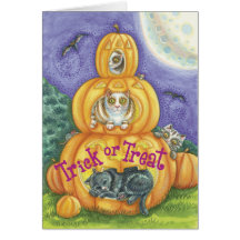 Halloween Trick or Treat Karte