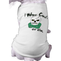 Halloween Trick-or-Treat Skeleton Doggie Shirt