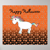 Halloween Unicorn Posters